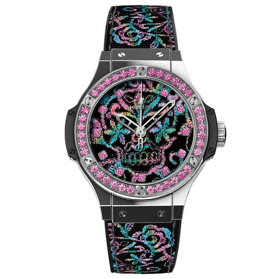 Cheap Hublot Replica Watch BIG BANG BRODERIE SUGAR SKULL STEEL 343.SS.6599.NR.1233